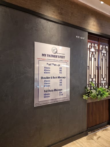 My Father’s Feet (City Hall) (Capitol Singapore) - Foot Reflexology and Body massage