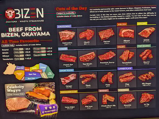 Bizen Okayama Wagyu Steakhouse @ Plaza Singapura