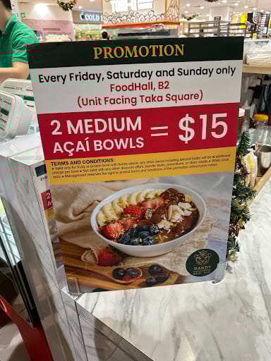 Randy Indulgence Acai Bar (Takashimaya)