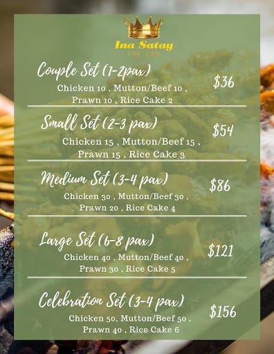 Ina Satay Lau Pa Sat Stall 14&19