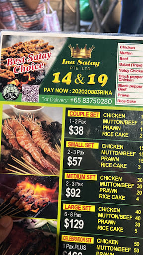 Ina Satay Lau Pa Sat Stall 14&19