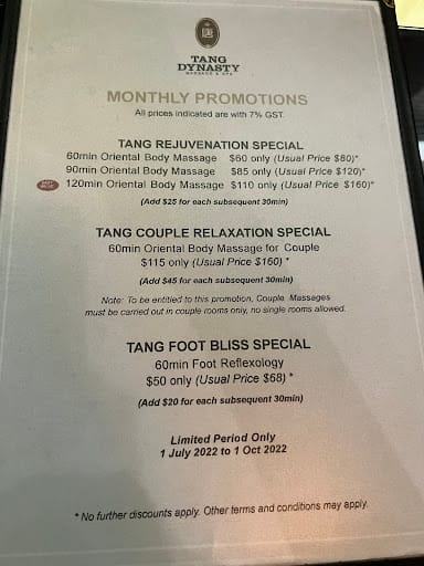 Tang Dynasty Massage & Spa