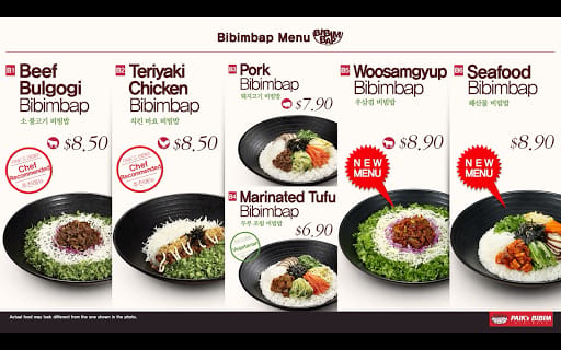 Paik's Bibim @ Bedok Mall